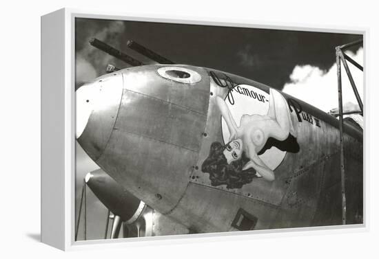 Nose Art, Glamour Puss, Pin-up-null-Framed Stretched Canvas