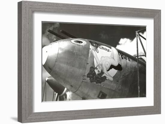 Nose Art, Glamour Puss, Pin-up-null-Framed Art Print