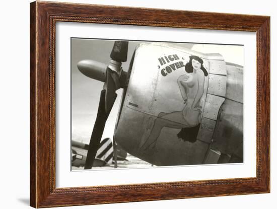 Nose Art, High Cover, Pin-Up-null-Framed Art Print