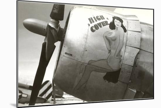 Nose Art, High Cover, Pin-Up-null-Mounted Art Print