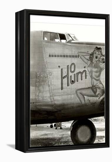 Nose Art, Ho Hum, Pin-Up-null-Framed Stretched Canvas