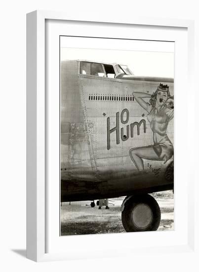 Nose Art, Ho Hum, Pin-Up-null-Framed Art Print