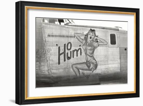 Nose Art, Ho Hum, Pin-UP-null-Framed Art Print