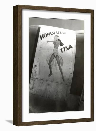 Nose Art, Honolulu Tina Pin-Up-null-Framed Art Print