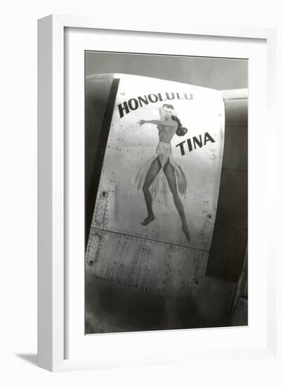 Nose Art, Honolulu Tina Pin-Up-null-Framed Art Print