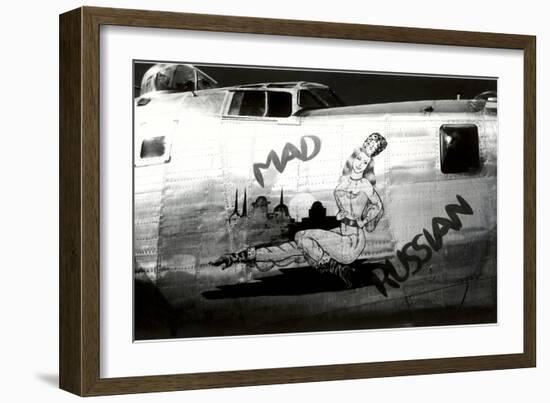 Nose Art, Mad Russian, Pin-Up-null-Framed Art Print