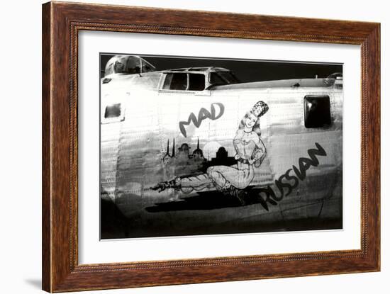 Nose Art, Mad Russian, Pin-Up-null-Framed Art Print