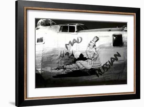 Nose Art, Mad Russian, Pin-Up-null-Framed Art Print