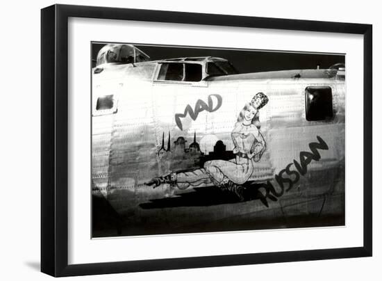 Nose Art, Mad Russian, Pin-Up-null-Framed Art Print