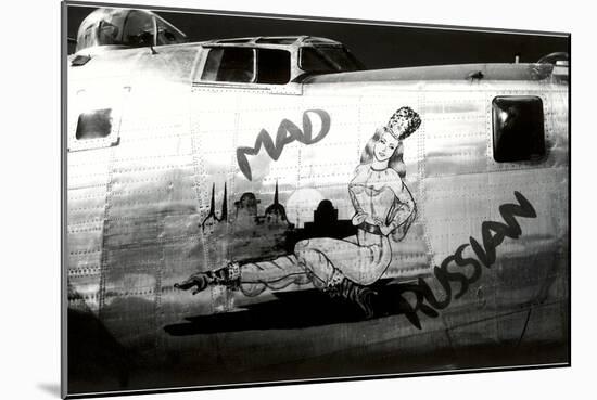 Nose Art, Mad Russian, Pin-Up-null-Mounted Art Print