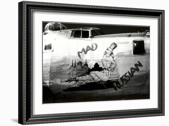 Nose Art, Mad Russian, Pin-Up-null-Framed Art Print