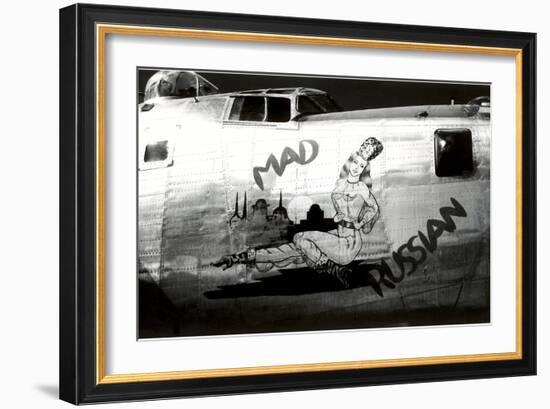 Nose Art, Mad Russian, Pin-Up-null-Framed Art Print