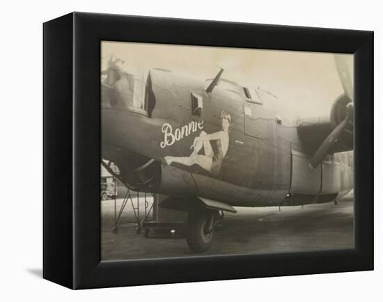 Nose Art on a B24 Liberator, c.1945-null-Framed Stretched Canvas