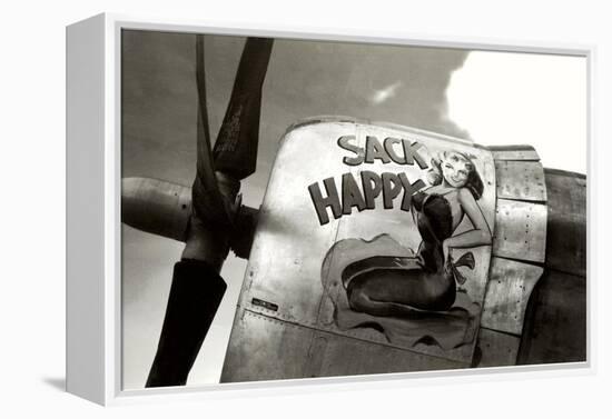 Nose Art, Sack Happy Pin-Up-null-Framed Stretched Canvas
