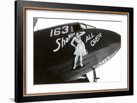 Nose Art, Shake All Over, Hula Girl-null-Framed Art Print