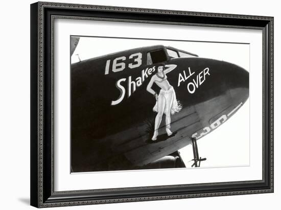 Nose Art, Shake All Over, Hula Girl-null-Framed Art Print