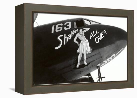 Nose Art, Shake All Over, Hula Girl-null-Framed Stretched Canvas