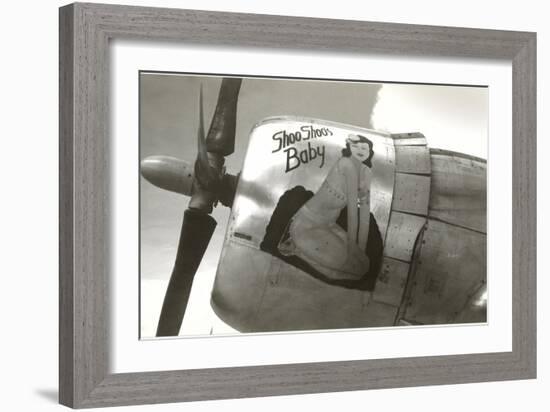 Nose Art, Shoo Shoo's Baby, Pin-up-null-Framed Premium Giclee Print