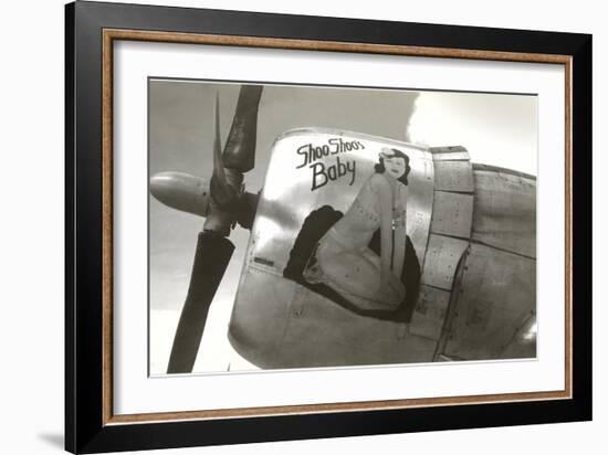 Nose Art, Shoo Shoo's Baby, Pin-up-null-Framed Premium Giclee Print