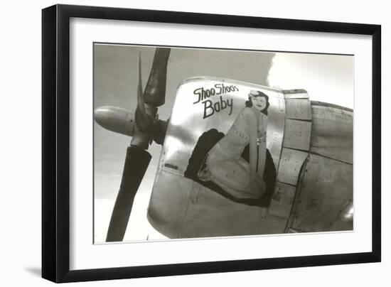 Nose Art, Shoo Shoo's Baby, Pin-up-null-Framed Premium Giclee Print