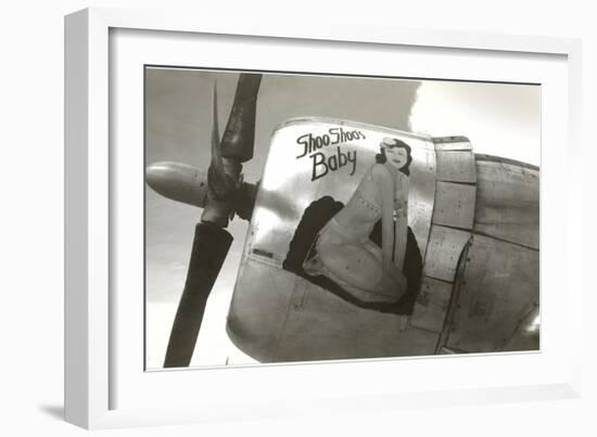 Nose Art, Shoo Shoo's Baby, Pin-up-null-Framed Premium Giclee Print