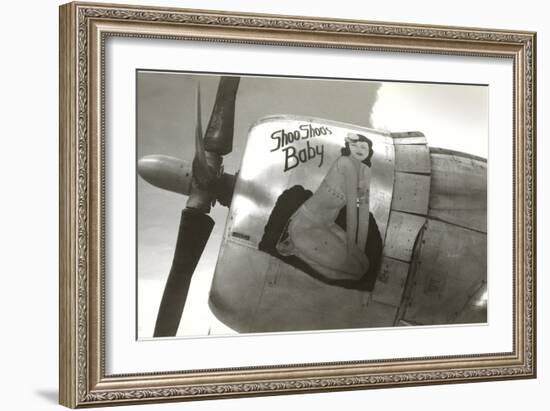 Nose Art, Shoo Shoo's Baby, Pin-up-null-Framed Art Print