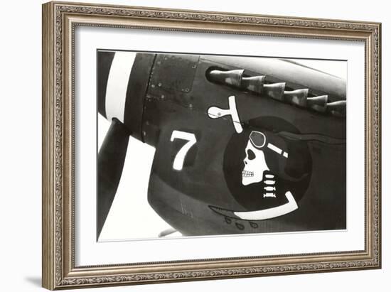 Nose Art, Skull with Goggles-null-Framed Art Print