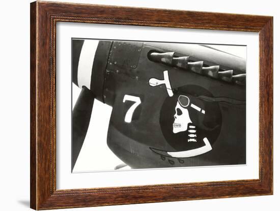 Nose Art, Skull with Goggles-null-Framed Art Print