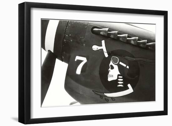 Nose Art, Skull with Goggles-null-Framed Art Print