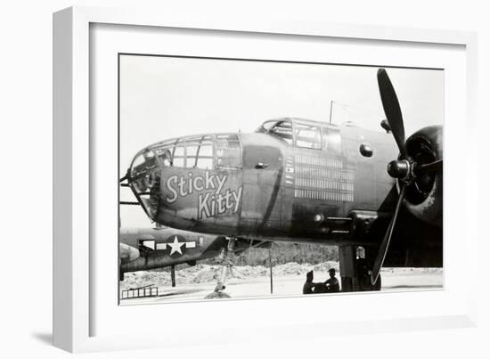 Nose Art, Sticky Kitty-null-Framed Premium Giclee Print