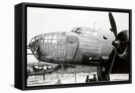 Nose Art, Sticky Kitty-null-Framed Stretched Canvas