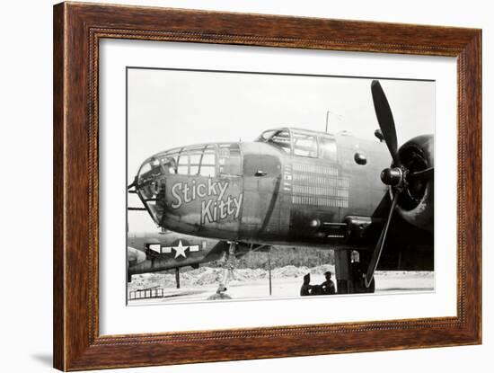 Nose Art, Sticky Kitty-null-Framed Art Print