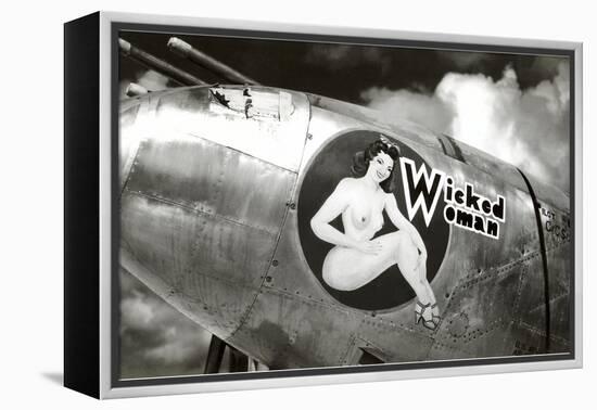 Nose Art, Wicked Woman Pin-Up-null-Framed Stretched Canvas