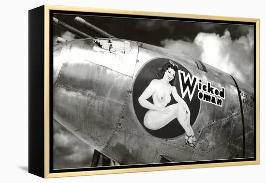 Nose Art, Wicked Woman Pin-Up-null-Framed Stretched Canvas