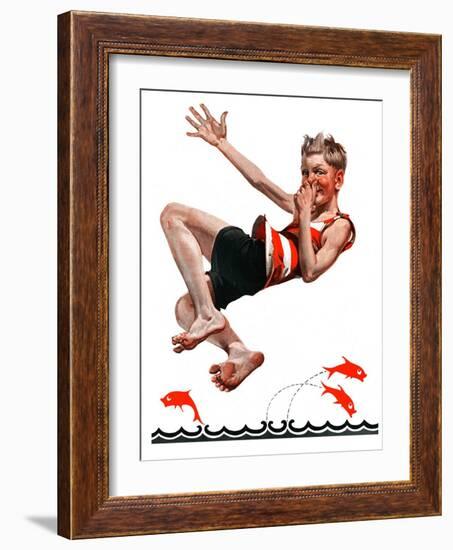 "Nose Dive,"July 25, 1925-Elbert Mcgran Jackson-Framed Giclee Print