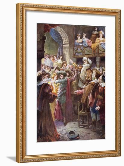 Nose Monologue, from Cyrano De Bergerac-Edmond Rostand-Framed Giclee Print