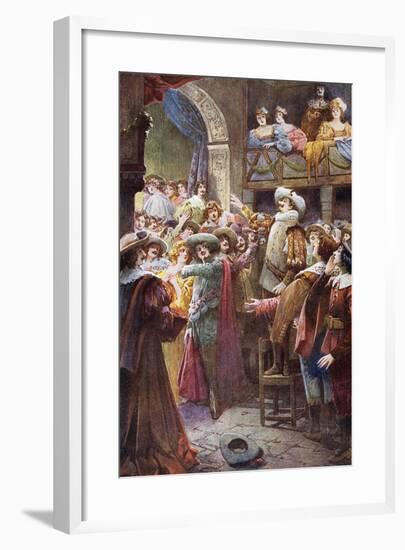 Nose Monologue, from Cyrano De Bergerac-Edmond Rostand-Framed Giclee Print