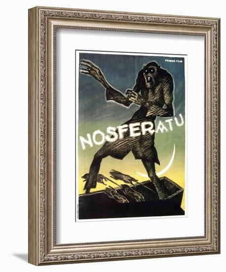 Nosferatu, a Symphony of Horror, 1922-null-Framed Art Print