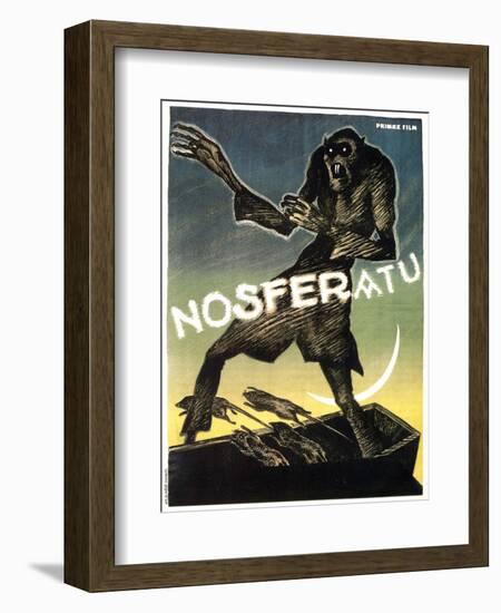 Nosferatu, a Symphony of Horror, 1922-null-Framed Art Print