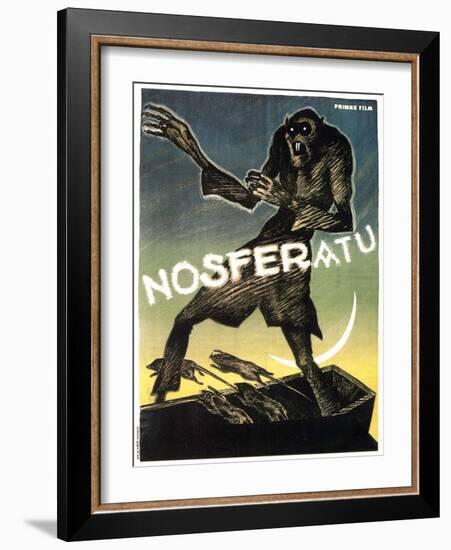 Nosferatu, a Symphony of Horror, 1922-null-Framed Art Print