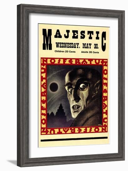 Nosferatu, a Symphony of Horror, 1922-null-Framed Art Print