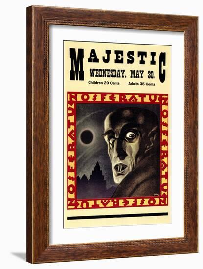 Nosferatu, a Symphony of Horror, 1922-null-Framed Art Print