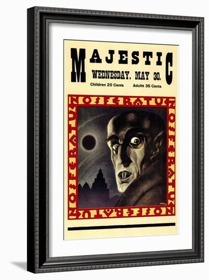 Nosferatu, a Symphony of Horror, 1922-null-Framed Art Print