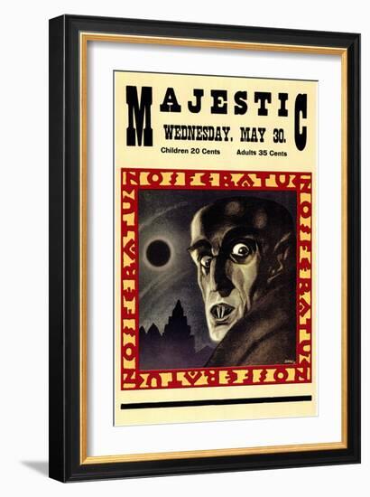 Nosferatu, a Symphony of Horror, 1922-null-Framed Art Print