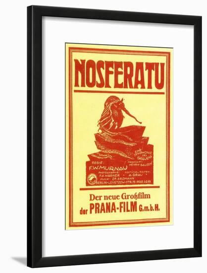 Nosferatu, a Symphony of Horror, German Movie Poster, 1922-null-Framed Art Print