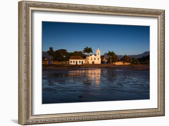 Nossa Senhora Das Dores Church in Paraty at Sunrise-Alex Saberi-Framed Photographic Print