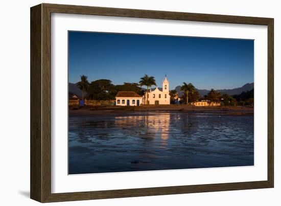 Nossa Senhora Das Dores Church in Paraty at Sunrise-Alex Saberi-Framed Photographic Print