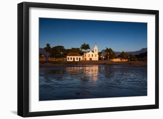 Nossa Senhora Das Dores Church in Paraty at Sunrise-Alex Saberi-Framed Photographic Print