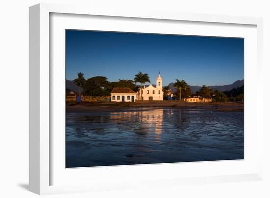 Nossa Senhora Das Dores Church in Paraty at Sunrise-Alex Saberi-Framed Photographic Print