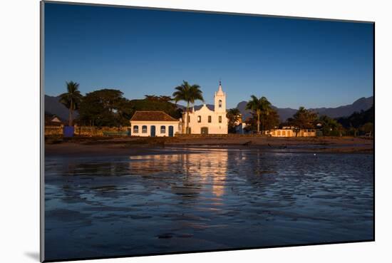 Nossa Senhora Das Dores Church in Paraty at Sunrise-Alex Saberi-Mounted Photographic Print